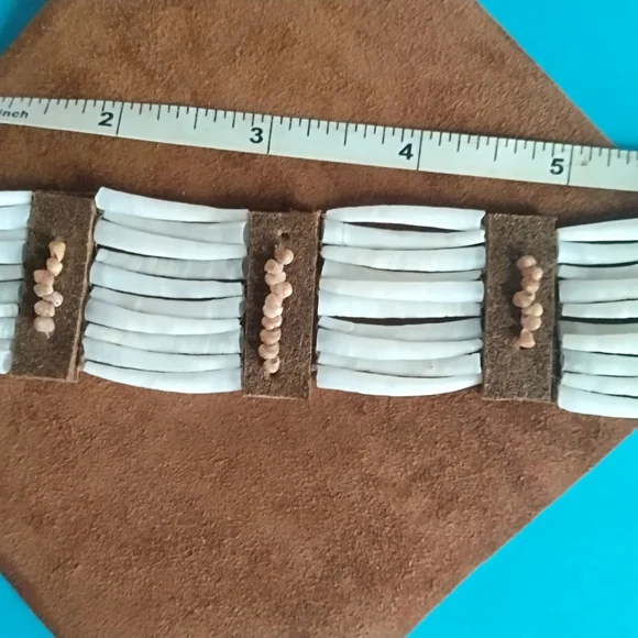 Native American Dentalium Shell Bracelet * Native Made - Picture 5 of 7